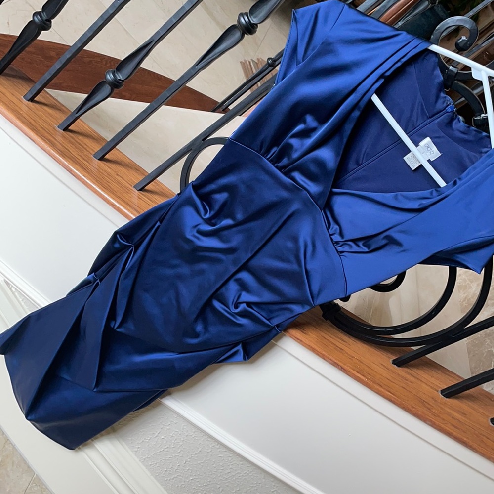 Blue cocktail dress